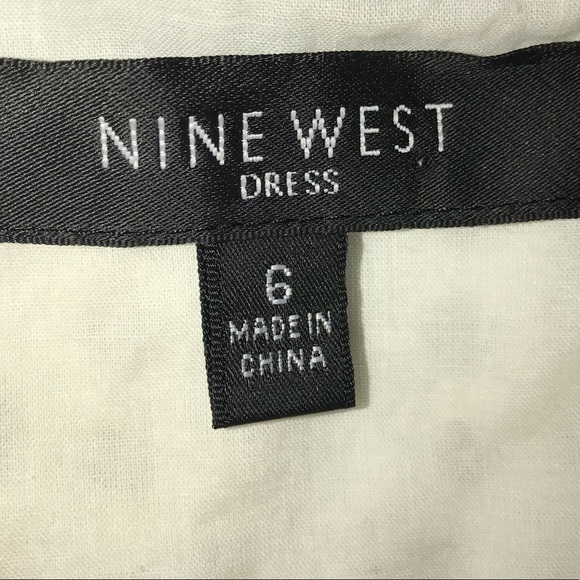 White Flare Nine West Dress - Picture 7 of 7